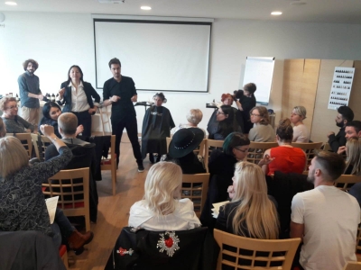  Italian-Russian translator at the international training seminar for hairdressers